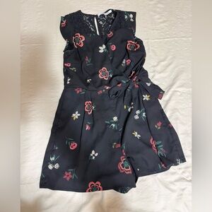 Collective Concepts Black Floral Mini Dress